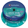 Produktbild: DVD-RW Verbatim    25 Stück Bunt 4,7 GB 4x