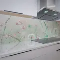 Produktbild: Rodnik Küchenrückwand Blütentraum, hochwertig, robust, mit UV- Direktdruck, für alle Räume geeignet