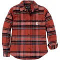 Produktbild: Carhartt Plaid Relaxed-Fit, Hemd Damen - Rot/Schwarz/Weiß - XL