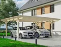 Produktbild: Skanholz Doppelcarport Odenwald, BxT: 640x541 cm, 220 cm Einfahrtshöhe