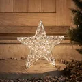 Produktbild: Lights4fun 35cm 3-in-1 LED Stern Figur Timer Weihnachtsbeleuchtung Außen und Innen
