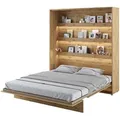 Produktbild: Meblini Schrankbett, Eiche Artisan, Holzwerkstoff, 7-Zonen, Rechteckig, 180x200 cm, Schlafzimmer, Betten, Klappbetten