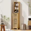 Produktbild: Badezimmerschrank schmal, Toilettenschrank mit 3 offenen Regalen Renoviert