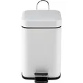 Produktbild: Abfalleimer mit Soft-Close Deckel Eckig 3 Liter Jannik - Weiß