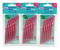Produktbild: 3x TePe Angle Interdentalbürsten pink 0,4mm 3x6 Stück