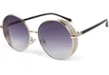 Produktbild: styleBREAKER Sonnenbrille Runde Sonnenbrille mit Glitzer Side Shield (1-St) Gradient