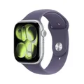 Produktbild: Apple Watch Series 11 GPS 46mm Silver Aluminium Case with Purple Fog Sport Band - S/M (MEV94ZR/A)