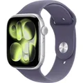 Produktbild: Apple Watch Series 11 GPS 46 mm Aluminiumgehäuse Sport Band Nebelviolett S/M