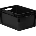 Produktbild: Surplus - Eurobox Schwarz 40x30x22 Cm, 20l Lagerkiste Transportbox Kunststoffbox Lagerbox