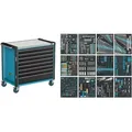 Produktbild: Wkz.wagen 179nxxl-8d/619 B1133xt642xh1020mm 1000kg 8schubl.616-tlg.stahlbl.