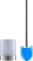Produktbild: WC-Bürstengarnitur Loomaid edelstahl/blau mit Silikonkopf