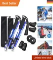 Produktbild: Faltbare Wanderstöcke für Damen & Herren - 110-130 cm, Leicht & Ergonomisch