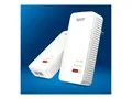 Produktbild: FRITZ! AVM FRITZ!Powerline 1240 AX - Wi-Fi Set - Powerline-Adapter-Kit 2-Port-Switch - 1GbE, HomePlug AV (HPAV)