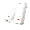 Produktbild: FRITZ!Powerline 1240 AX WLAN Set (Gigabit-Powerline mit Wi-Fi 6, WLAN-Access Point, ideal für Media-Streaming, HD-Videos, Internet-TV, 1.200 MBit/s, deutschsprachige Version)