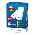 Produktbild: AVM FRITZ!Powerline 1240 AX WLAN Set Powerline 1200Mbit/s Wifi6 Mesh Gigabit LAN