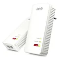 Produktbild: FRITZ!Powerline 1240 AX WLAN Set 2x Adapter (1240 AX + 1210), Stabile Verbindung