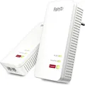 Produktbild: AVM Fritz!Powerline 1240 AX WLAN Set Edition International Extender Kit für Stro