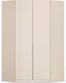 Produktbild: OTTO home Eckkleiderschrank Kleiderschrank Schrank Ankleidezimmer Schlafzimmer Garderobe AGORDO (in zwei Griff-Farben, Breite/Tiefe 117x117 cm, Höhen 210/229 cm) voll ausgestattet mit großzügigem Stauraum, 2 Höhen MADE IN GERMANY