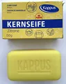 Produktbild: Kappus Kernseife Zitrone, einzeln verpackt **10 STÜCK** a 150g ohne Plastik, im Pappkarton, Zitronenduft
