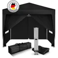 Produktbild: Kronenburg Pavillon 312, schwarz, 2 x 2m, höhenverstellbar, wasserdicht, faltbar