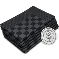 Produktbild: 6er Set Geschirrtücher Baumwolle in 65x65 cm - extrem saugstarke und robuste ...