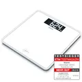 Produktbild: Beurer GS 400 white Signature Line Glas-/Personenwaage, mit großer Trittfläche aus super weißem Sicherheitsglas, stylischer Schwarz-Display im XL-Format und Tragkraft bis 200 kg