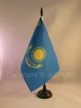 Produktbild: TISCHFLAGGE KASACHSTAN 21x14cm - REPUBLIK KASACHSTAN TISCHFAHNE 14 x 21 cm - fla