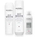 Produktbild: Goldwell Dualsenses Just Smooth Set - Shampoo 250ml + Conditioner 200ml + Haarspray gratis