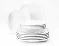 Produktbild: Seltmann Weiden Tafelservice Geschirr-Set Lido (12-tlg), 6 Personen, Porzellan, Geschirr, Teller-Set, Teller 12 Teile, für 6 Personen, Made in Germany