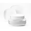 Produktbild: Seltmann Weiden Lido Weiß Speise-Set eckig 12-tlg. Lido Weiß 001.765190