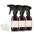 Produktbild: Oputec 3 x 300ml Sprühflaschen aus Kunststoff braun, Pflanzen, Blumen, Reinigung