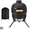 Produktbild: Brixy Kamado BBQ Egg - 13 Zoll - Inklusive Hülle - Holzkohlegrill - Ø 27 CM - Schwarz