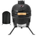 Produktbild: Brixy Kamado BBQ Egg - 13 Zoll - Inklusive Hülle - Holzkohlegrill - Ø 27 CM - Schwarz