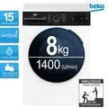 Produktbild: Beko BM3WFU3841R Waschmaschine 8 kg Zeitvorwahl SteamCure-Dampf AddXtra 2ML