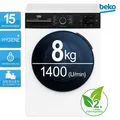 Produktbild: Beko Waschmaschine 8 kg Zeitvorwahl SteamCure-Dampf AddXtra RO_BM3WFU3841R_R