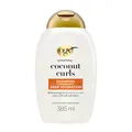 Produktbild: OGX Quenching + Coconut Curls Shampoo (385 ml), feuchtigkeitsspendendes Locken Shampoo mit Kokosöl, Zitronenöl & Honig, ohne Sulfate