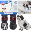 Produktbild: Hundesocken, Anti-Rutsch-Sohle, Gr. M-L (Beispiel: Golden Retriever), Grau, 2 Stück