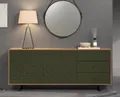 Produktbild: trendteam Sideboard Sideboard Sentra, Dark Green / Artisan Eiche