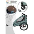 Produktbild: Qeridoo Qupa 1 Plus - Fahrradanhänger für 1 Kind, Farbe: Mineral Blue