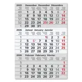 Produktbild: Ersatz-Kalendarium (magnetisch) 2026 & 2027 für 3-Monats-Tischkalender Edelstahl