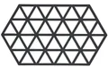 Produktbild: Zone Denmark Platzset Triangles Untersetzer black 24x14cm, Untersetzer Triangles Black L24