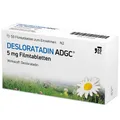 Produktbild: Desloratadin-ADGC 5 mg schnelle Wirkung gegen Allergien ohne schläfrig zu machen