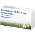 Produktbild: DESLORATADIN ADGC 5 mg Filmtabletten 50 St. PZN 17145949