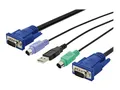 Produktbild: Digitus DIGITUS KVM Kabel PS2 und USB fuer Bedienkonsolen mit KVM 1xHD-15/M... USB-Kabel