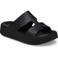 Produktbild: Crocs Getaway Platform H-Strap Badepantolette, Sommerschuh, Schlappen, Badeschuh, Poolslides, weiche Innensohle schwarz 39 EU