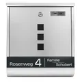 Produktbild: Grafner Briefkasten Edelstahl Wandbriefkasten Zeitungsfach Post Personalisiert