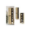 Produktbild: Vicco Badschrank Viola Eiche Hängeschrank Hochschrank 2 Türen Badmöbel Badregal