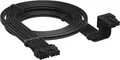 Produktbild: Corsair CP-8920349, 0,65 m, 12V-2x6, 2 x PCI-E (8-pin), Abgewinkelt, Gerade, 90°