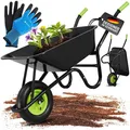 Produktbild: Schubkarre Transportkarre Bauschubkarre Schiebkarre Gartenwagen Metall Juskys®