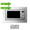 Produktbild: PKM Einbau Mikrowelle mit Grill Microwelle MW800.8-20G-EB Edelstahl 20L B-Ware
